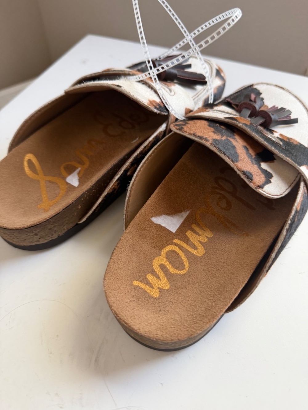 NWT Sam Edelman Astrid Animal Print Mule Brown Multi Sz 7 - Picture 8 of 10